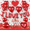 Romantic Foil Balloon and Rose Petal Set for Weddings & Anniversaries
