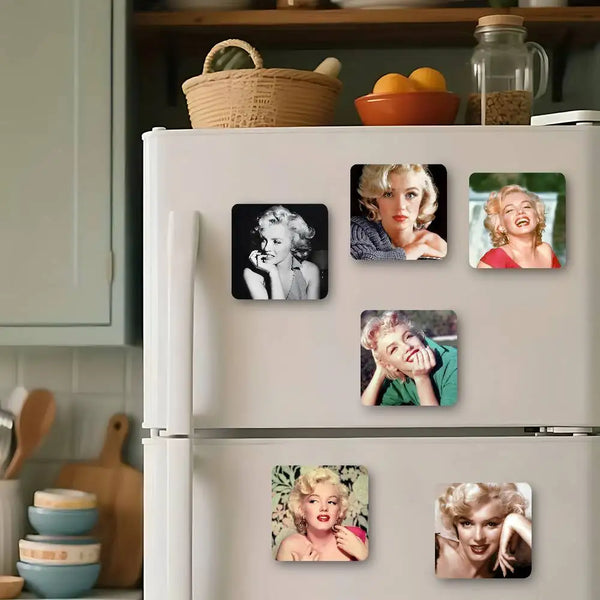 Marilyn Monroe Cartoon Fridge Magnets – Retro Pop Art Decor