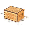 Retro Hand-Cranked Wooden Music Box