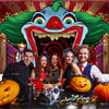 Evil Clown Circus Halloween Photography Backdrop