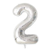 Large Red Number Foil Balloon for Birthday and Anniversary Decor