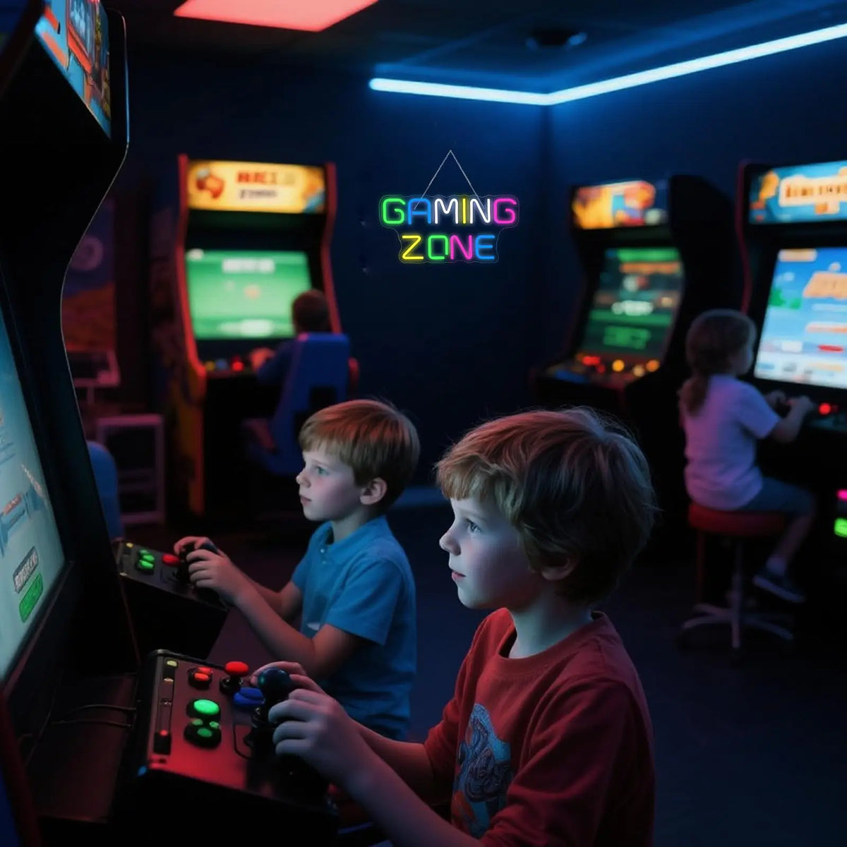 Neon 'Gaming Zone' LED Sign with USB Power