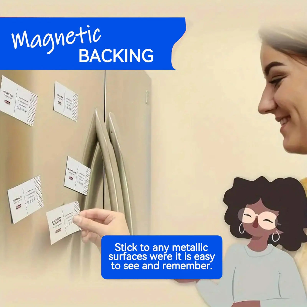 Flexible Adhesive Magnet Sheets (3.5" x 2")