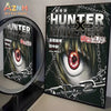 A framed canvas print of the Hunter x Hunter anime featuring a close-up eye design with chains.
