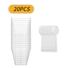 Clear Plastic Mini Dessert Cups with Spoons – Square Parfait & Appetizer Bowls for Parties