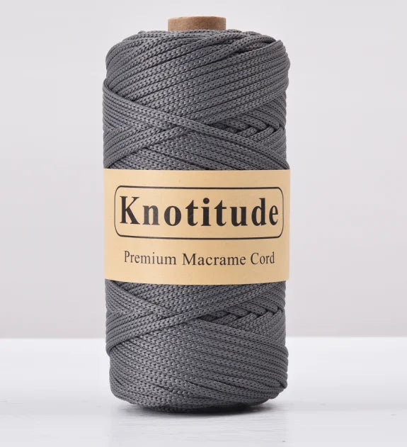 4mm Polyester Macrame Cord - 300g Spool for Knitting & DIY Crafts