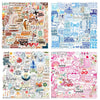 A collection of Jesus phrase graffiti stickers for waterproof motivational decor featuring various inspirational words and de
