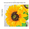 A bright yellow sunflower flower used as a decorative element for home decor.