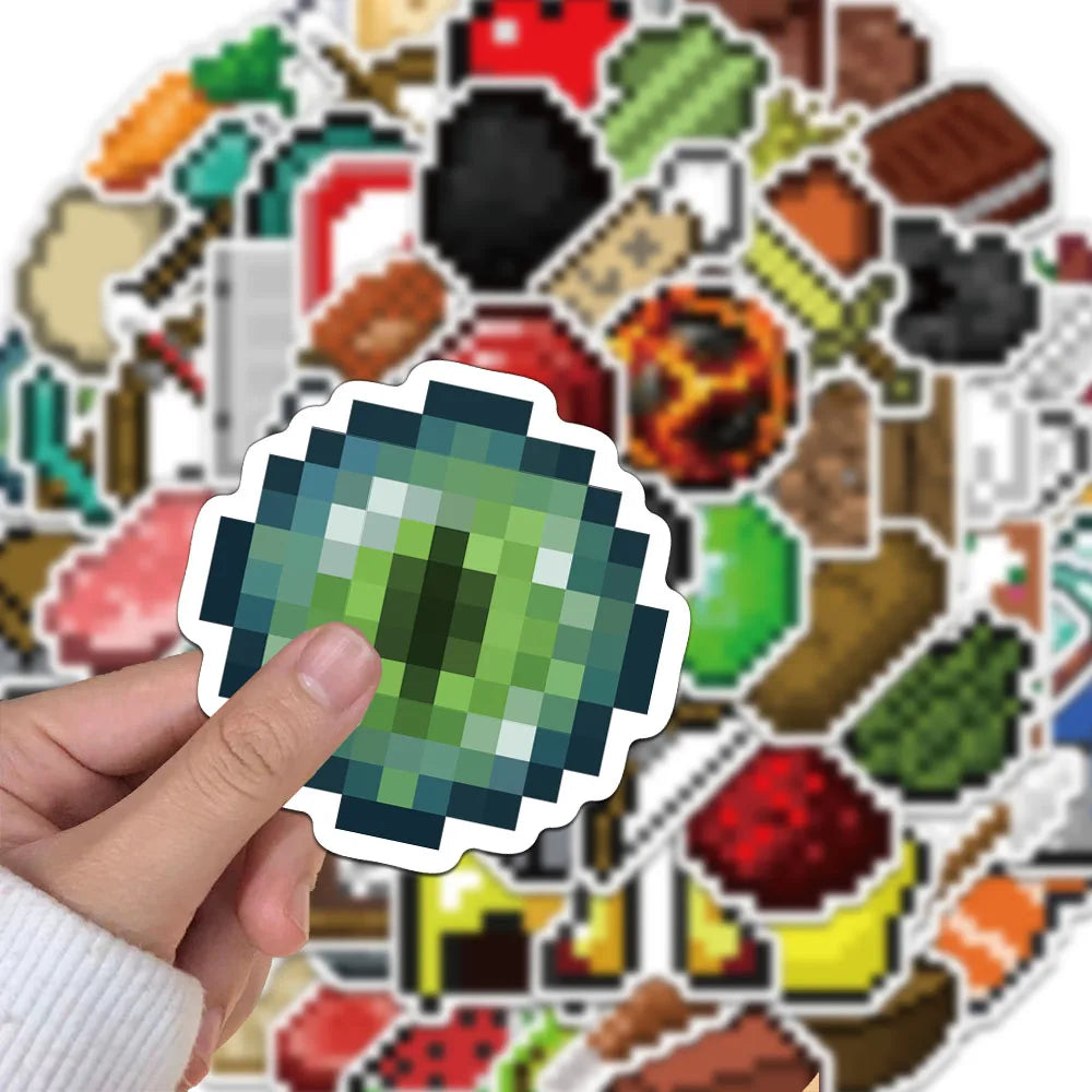 Pixel Game Sticker Pack for DIY Decor