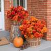 Artificial Geranium Flowers for Outdoor Autumn Decor