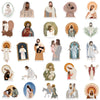 A collection of aesthetic faith stickers featuring various religious figures and scenes.