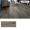 Self-Adhesive Wood Grain Floor Stickers (10-Pack)