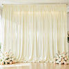 Elegant Satin Backdrop Curtain for Weddings and Events