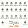 A set of 20 mini disco ball ornaments, each measuring 4cm by 1.57in.