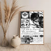 Wall art featuring a dark, dramatic illustration of a character inspired by Attack on Titan, presented in a canvas print.