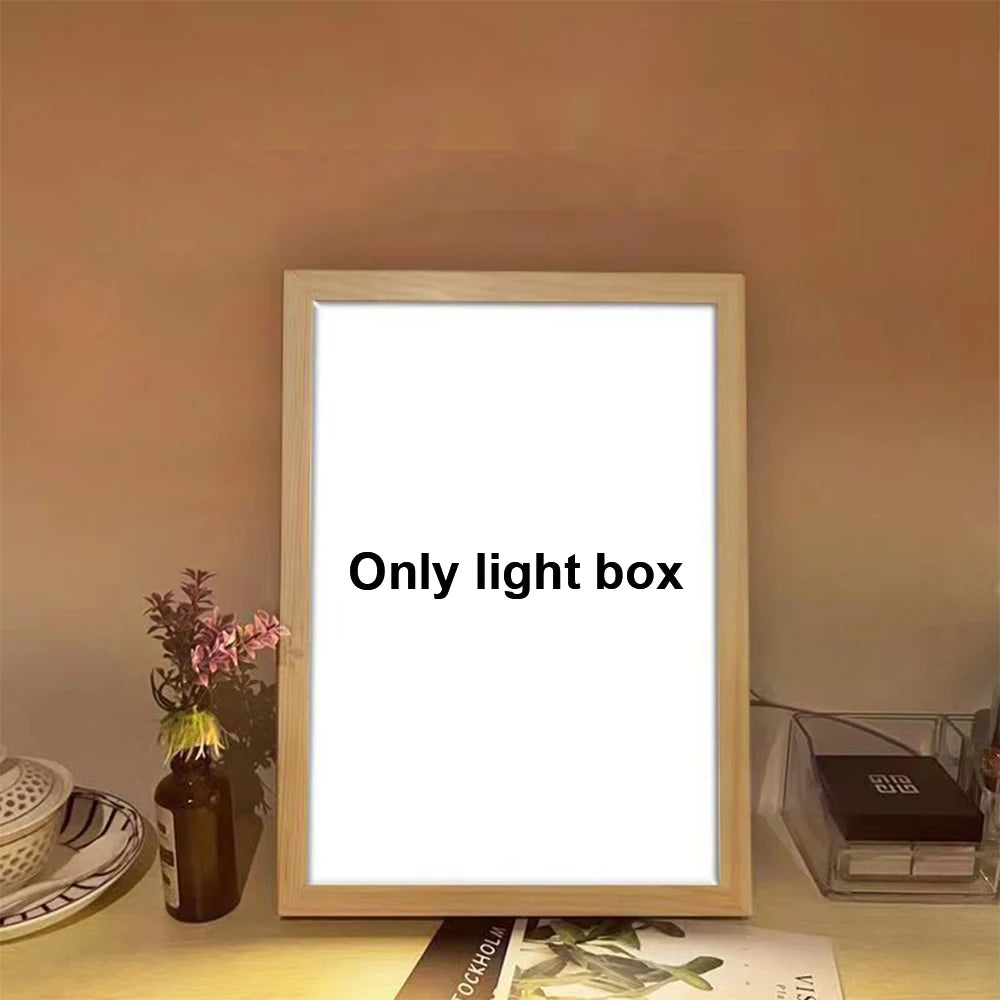 Anime Satoru Gojo LED Lighted Photo Frame with Three Color Modes