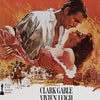 A vintage cinema art poster for Gone with the Wind featuring a dramatic scene of two figures.