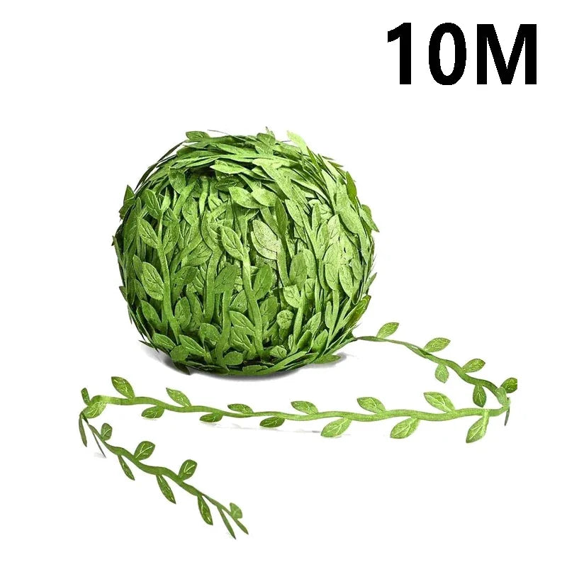 A spherical arrangement of artificial green climbing vine used for home decor.