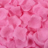 Pink silk rose petals used for weddings and special events