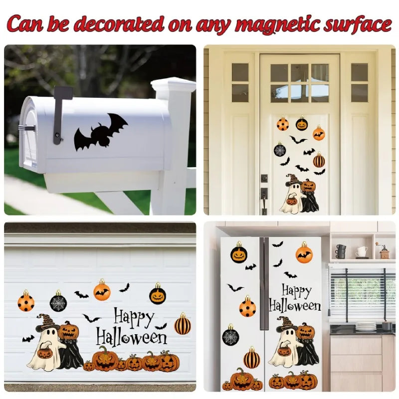 Spooky Halloween Garage Door Magnet Set (23 Pieces)