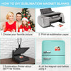 Instructions showing how to make sublimation magnet blanks for fridge personalization