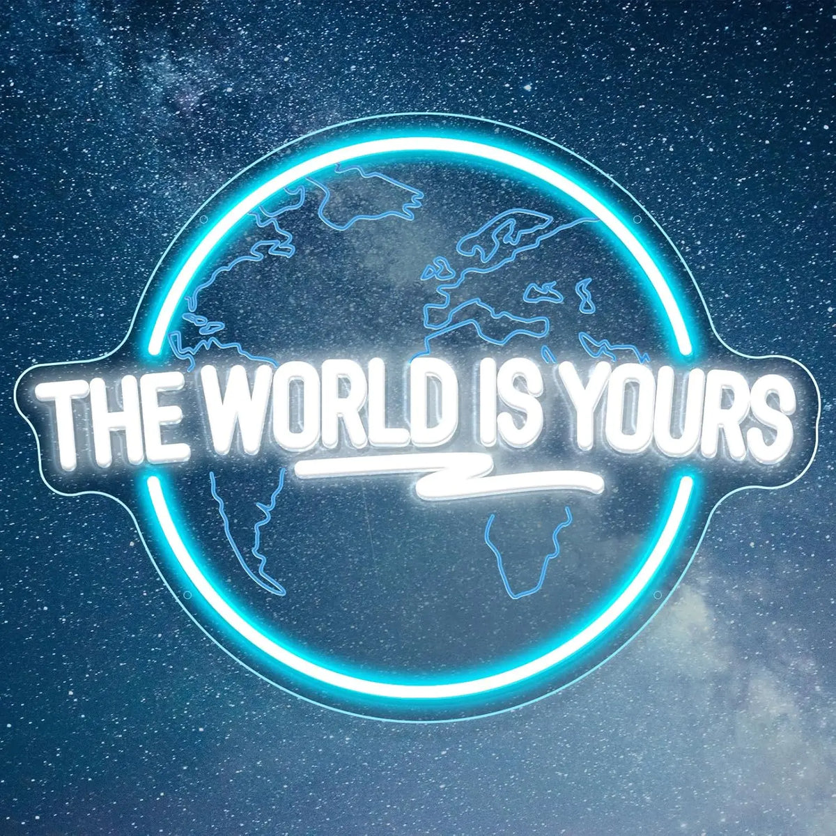 The World Is Yours LED Neon Sign for Wall Decor