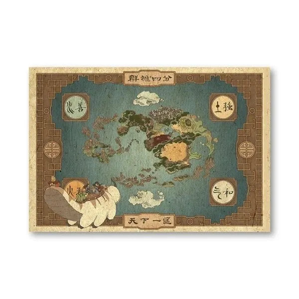 Minimalist canvas wall art featuring traditional Japanese-inspired artwork with nature scenes and calligraphy.