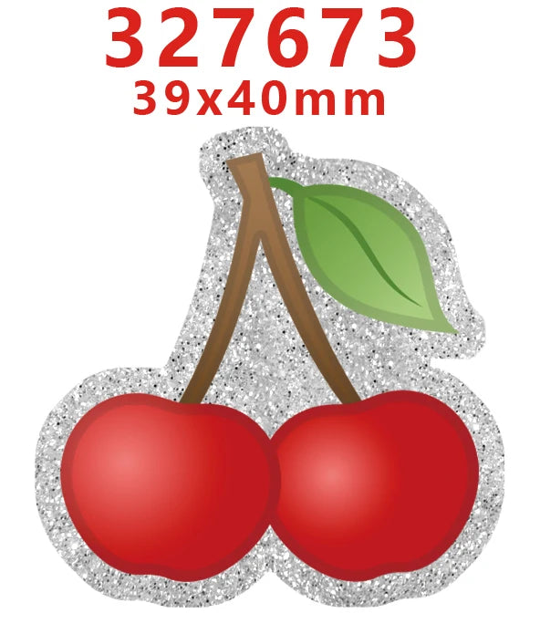 Silver glitter Christmas acrylic charms shaped like apples for DIY hair bows