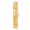 Vertical wood grain self-adhesive decal showing different wood textures and dimensions.