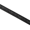 Black decorative wall trim strips with an embossed pattern shown in a diagonal view.