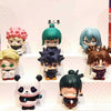 Blind box collectible figures of Gojo and Geto from Jujutsu Kaisen Season 2 featuring green and blue hair.