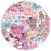 A colorful sticker pack featuring various nurse-themed graphics, including text and illustrations, on a circular background.