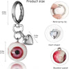 Glow-in-the-Dark Gothic Eyeball Keychain