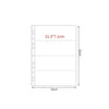 Hoja de fundas para photocards Kpop tamaño A4, dimensiones 21.3 x 7.1 cm y largo de 23 cm.