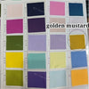 A grid of fabric swatches in various shades including pink, purple, green, and yellow, labeled with MY-Fabric and other color