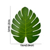 Avocado green leaf-shaped balloon decor kit for a dinosaur birthday theme
