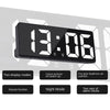 A black LED digital alarm clock displaying 13:06, with features like two display modes, voice-activated wake-up, and night mo