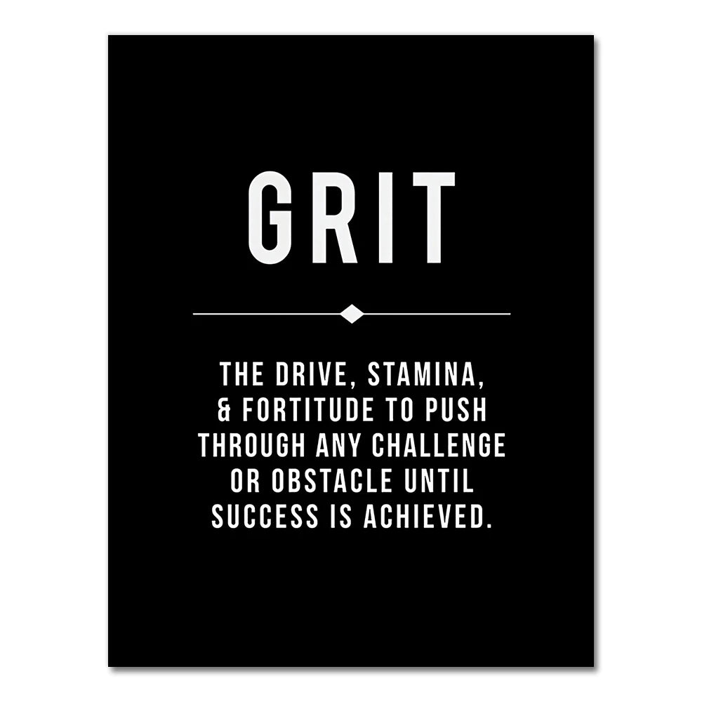 Motivational Canvas Wall Art – Grind Hustle Success