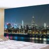 New York City Night View Tapestry Wall Hanging