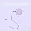 A purple heavy duty purse and bag hook with a curved wire design shown against a light background.