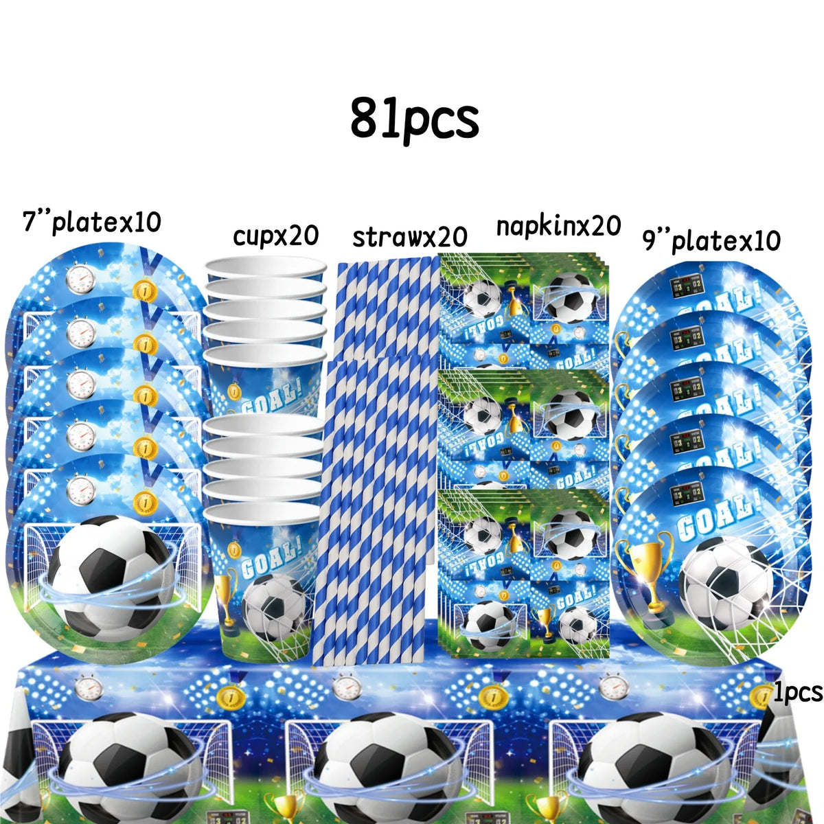 Soccer Birthday Party Decoration Kit