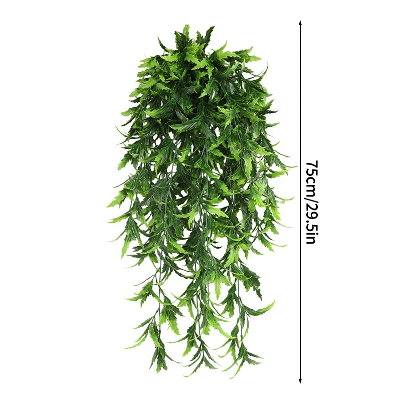 Artificial hanging morning glory flowers with silk vines used for indoor and outdoor decor