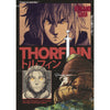 A dark poster print featuring a fierce male character with long dark hair and intense eyes, set against a muted background.