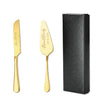 Personalized Engraved Stainless Steel Cake Knife and Server Set