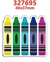 A set of 9 colorful flatback resin craft embellishments for bows and DIY projects in various colors.