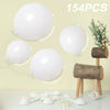 Matte White Balloon Variety Pack for Parties and Events