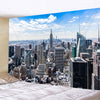 New York City Night View Tapestry Wall Hanging