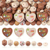 A collection of various colored silicone beads in various shapes and sizes for DIY jewelry and crafts
