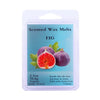 A package of scented wax melts featuring a fig illustration and product details.