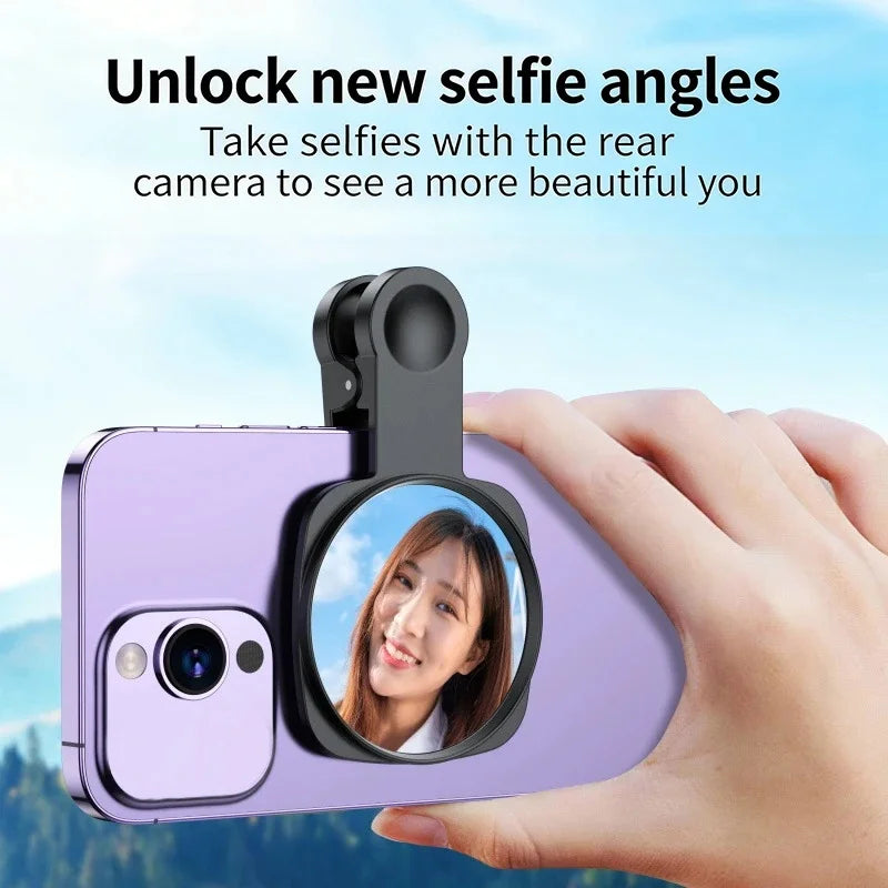 Clip-On Convex Privacy Mirror for Smartphones & Monitors
